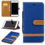 Tasche f�r Apple iPhone 8 Plus Jeans Cover Handy Schutz H�lle Case Blau