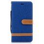 Tasche f�r Apple iPhone 8 Plus Jeans Cover Handy Schutz H�lle Case Blau