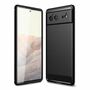 Google Pixel 6 Pro TPU Case Carbon Fiber Optik Brushed Schutz H�lle Cover
