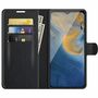 Handyh�lle f�r ZTE Blade A51 Schutztasche Wallet Cover 360 Case Etuis Schwarz