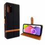 Samsung Galaxy A03s Tasche Handy H�lle Schutz-Cover Flip-Case mit Kartenfach