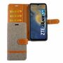 ZTE Blade A71 Tasche Handy H�lle Schutz-Cover Flip-Case mit Kartenfach