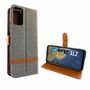 ZTE Blade A71 Tasche Handy H�lle Schutz-Cover Flip-Case mit Kartenfach