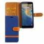 ZTE Blade A31 Tasche Handy H�lle Schutz-Cover Flip-Case mit Kartenfach