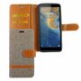 ZTE Blade A31 Tasche Handy H�lle Schutz-Cover Flip-Case mit Kartenfach