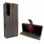 Sony Xperia 1 III Tasche Handy H�lle Schutz-Cover Flip-Case mit Kartenfach