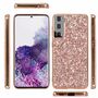 Samsung Galaxy S22 Ultra 5G Handyh�lle Schutzcase Glitzer Funkel Cover