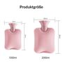 XXL W�rmflasche 2L mit Bezug PVC Handw�rmer Bettflasche Mikrowelle Winter Neu