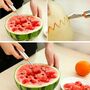 Multifunktionales 2 in 1 Melonenkugelschaber L�ffel Set mit Obst-Schnitzmesser f�r Salate und Desserts