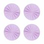 4 St�ck Gummi Anti-Kollision Aufkleber - Leise Wandschutz Pads in Rosa