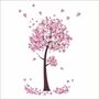 2 x Wandtattoo Wandsticker Wandaufkleber Wohnzimmer Sticker Baum Schmetterling
