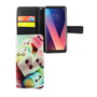 Handyh�lle Tasche f�r Handy LG V30 Schriftzug Marshmallows