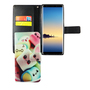 Handyh�lle Tasche f�r Handy Samsung Galaxy Note 8 Schriftzug Marshmallows