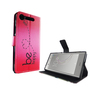 Handyh�lle Tasche f�r Handy Sony Xperia XZ1 Be Happy Pink