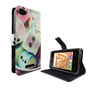 Handyh�lle Tasche f�r Handy Wiko Lenny 3 Max Schriftzug Marshmallows