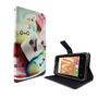 Handyh�lle Tasche f�r Handy Wiko Lenny 3 Max Schriftzug Marshmallows
