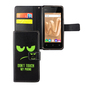 Handyh�lle Tasche f�r Handy Wiko Lenny 3 Max Dont Touch My Phone Gr�n