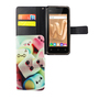 Handyh�lle Tasche f�r Handy Wiko Jerry Max Schriftzug Marshmallows