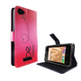 Handyh�lle Tasche f�r Handy Wiko Jerry Max Be Happy Pink