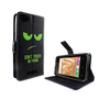 Handyh�lle Tasche f�r Handy Wiko Jerry Max Dont Touch My Phone Gr�n
