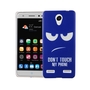 Handy H�lle f�r ZTE Blade L7 Cover Case Schutz Tasche Motiv Slim Silikon TPU Dont Touch My Phone Blau