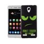 Handy H�lle f�r ZTE Blade L7 Cover Case Schutz Tasche Motiv Slim Silikon TPU Dont Touch My Phone Gr�n