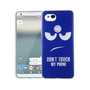 Handy H�lle f�r Google Pixel 2 XL Cover Case Schutz Tasche Motiv Slim Silikon TPU Dont Touch My Phone Blau