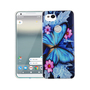 Handy H�lle f�r Google Pixel 2 XL Cover Case Schutz Tasche Motiv Slim Silikon TPU Blauer Schmetterling