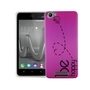 Handy H�lle f�r Wiko Lenny 3 Max Cover Case Schutz Tasche Motiv Slim Silikon TPU Be Happy Pink