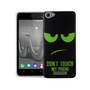 Handy H�lle f�r Wiko Lenny 3 Max Cover Case Schutz Tasche Motiv Slim Silikon TPU Dont Touch My Phone Gr�n