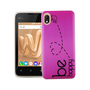 Handy H�lle f�r Wiko Sunny Max Cover Case Schutz Tasche Motiv Slim Silikon TPU Be Happy Pink