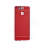 Handy H�lle f�r Huawei P8 Lite 2017 Schutz Case Tasche Bumper Kunstleder Rot