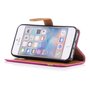 Tasche f�r Apple iPhone 5 / 5s / SE Jeans Cover Handy Schutz H�lle Case Pink
