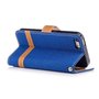 Tasche f�r Apple iPhone 5 / 5s / SE Jeans Cover Handy Schutz H�lle Case Blau