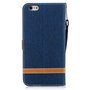 Tasche f�r Apple iPhone 6 / 6s Jeans Cover Handy Schutz H�lle Case Dunkelblau