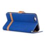 Tasche f�r Apple iPhone 6 / 6s Jeans Cover Handy Schutz H�lle Case Blau