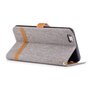 Tasche f�r Apple iPhone 6 / 6s Jeans Cover Handy Schutz H�lle Case Grau