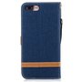 Tasche f�r Apple iPhone 7 Plus Jeans Cover Handy Schutz H�lle Case Dunkelblau