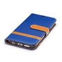Tasche f�r Samsung Galaxy S7 Jeans Cover Handy Schutz H�lle Case Blau