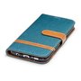 Tasche f�r Samsung Galaxy S7 Edge Jeans Cover Handy Schutz H�lle Case Gr�n