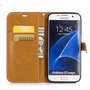 Tasche f�r Samsung Galaxy S7 Edge Jeans Cover Handy Schutz H�lle Case Dunkelblau