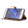 Tasche f�r Samsung Galaxy S7 Edge Jeans Cover Handy Schutz H�lle Case Dunkelblau