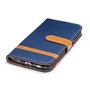 Tasche f�r Samsung Galaxy S7 Edge Jeans Cover Handy Schutz H�lle Case Dunkelblau