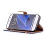 Tasche f�r Samsung Galaxy S7 Edge Jeans Cover Handy Schutz H�lle Case Blau