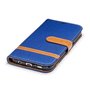 Tasche f�r Samsung Galaxy S7 Edge Jeans Cover Handy Schutz H�lle Case Blau