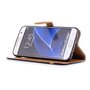 Tasche f�r Samsung Galaxy S7 Edge Jeans Cover Handy Schutz H�lle Case Schwarz