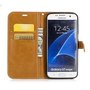 Tasche f�r Samsung Galaxy S7 Edge Jeans Cover Handy Schutz H�lle Case Grau