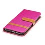 Tasche f�r Samsung Galaxy S8 Jeans Cover Handy Schutz H�lle Case Pink
