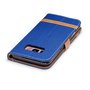 Tasche f�r Samsung Galaxy S8 Jeans Cover Handy Schutz H�lle Case Blau