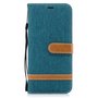 Tasche f�r Samsung Galaxy S8+ PLus Jeans Cover Handy Schutz H�lle Case Gr�n